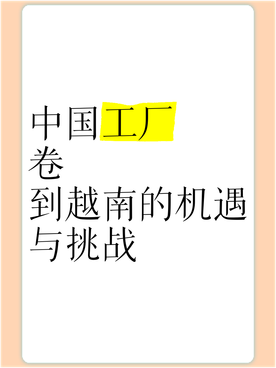 越南将应对贸易挑战