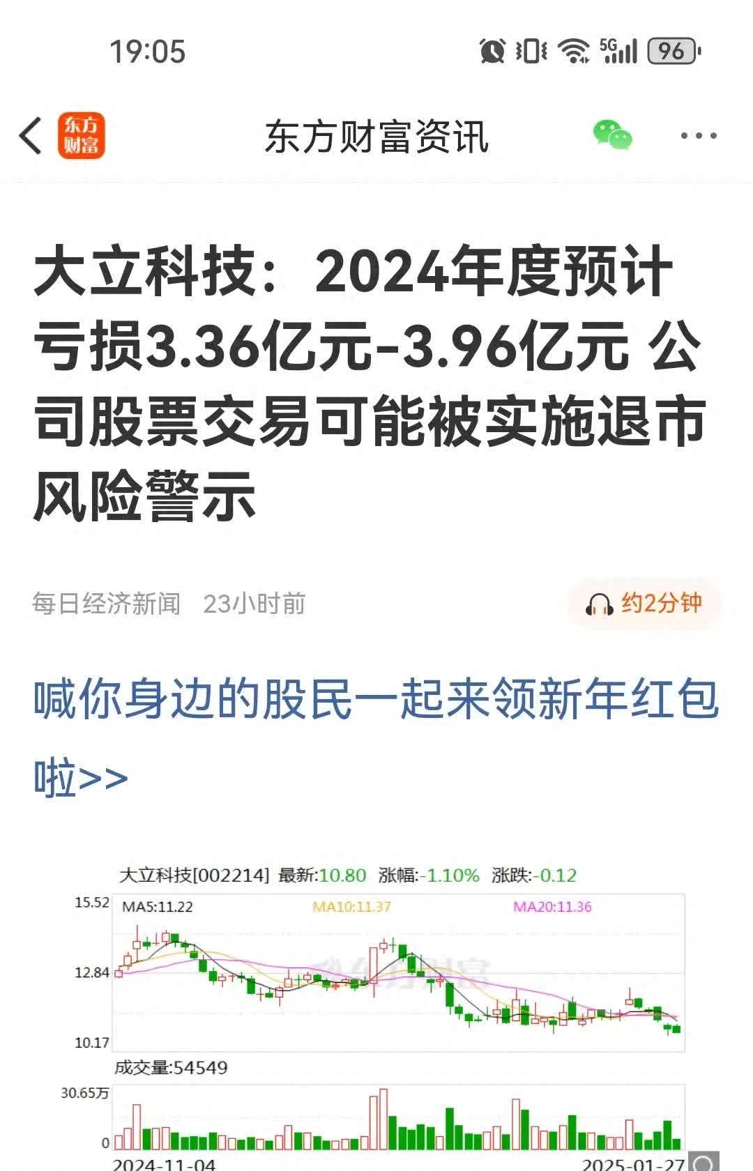 容大感光股东户数连续3期下降 累计降幅5.89%