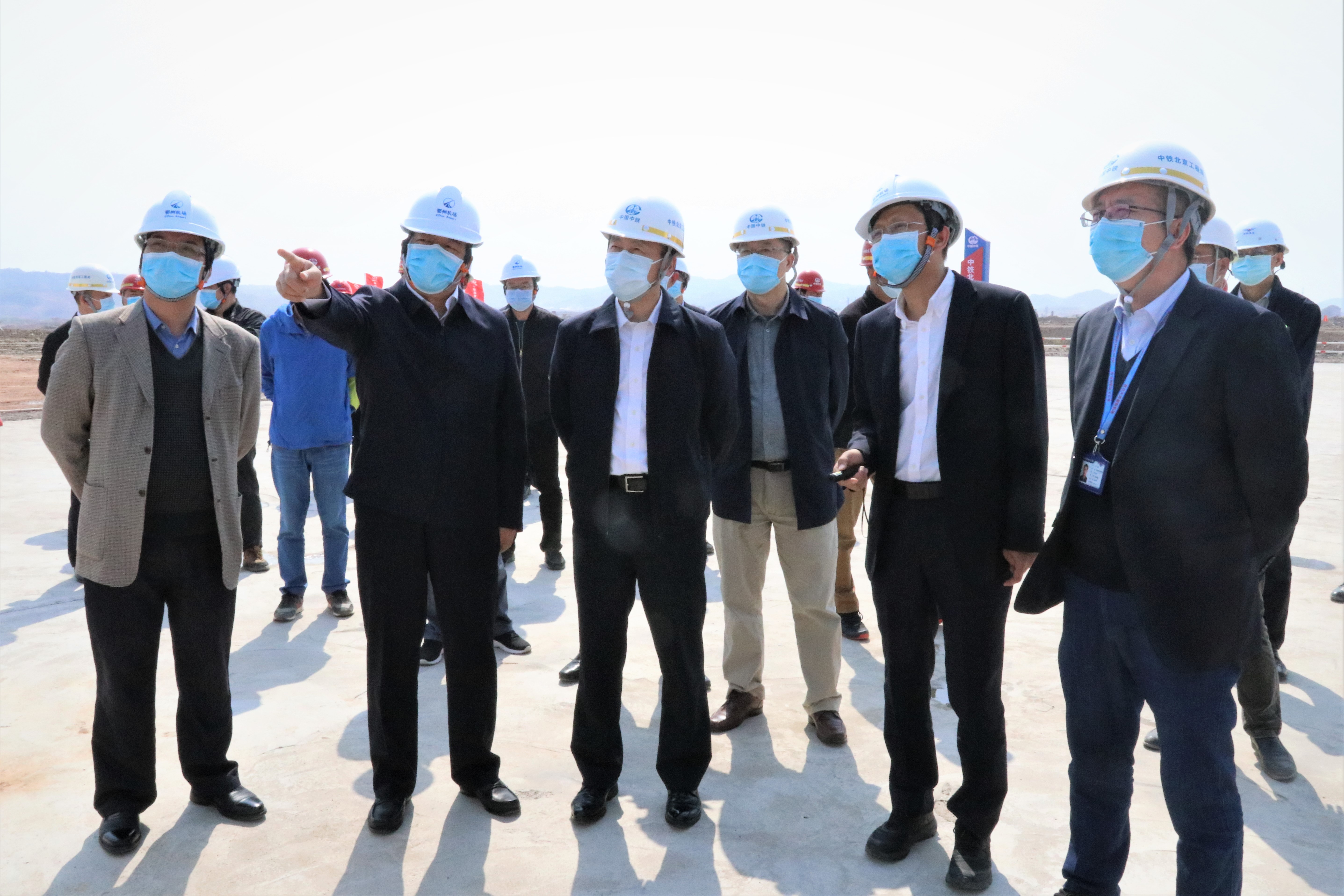 吕瑞浩公参调研中交一公局机场项目群